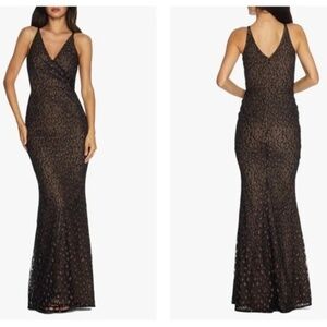 Dress the Population Helen Lace Trumpet Gown Size S